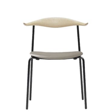 Carl Hansen & Søn - Sedia CH88P rovere sapone acciaio verniciato nero pelle Thor 310