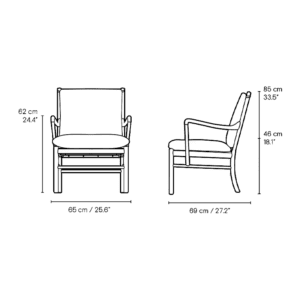 Carl Hansen & Søn Sedia OW149 Colonial rovere olio pelle Loke 7150 longho design palermo