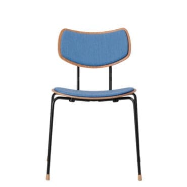 Carl Hansen & Søn - Sedia VLA26P Vega rovere laccato acciaio verniciato nero tessuto Mood 01104