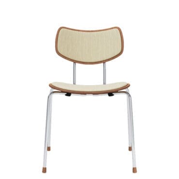 Carl Hansen & Søn - Sedia VLA26P Vega rovere laccato cromato tessuto Mood 01104