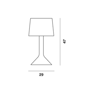 Foscarini - Lampada da tavolo Chapeaux V vetro LED