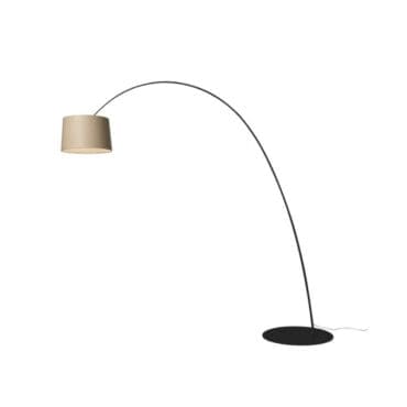Foscarini - Lampada da terra Twiggy Wood Elle nero oak led