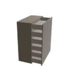 Lago Como 36E8 6 cassetti vetro lucido Piombo Metal lato Longho Design Palermo