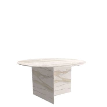 Lago Tavolo rotondo Stratum d140 Calacatta Gold Longho Design Palermo