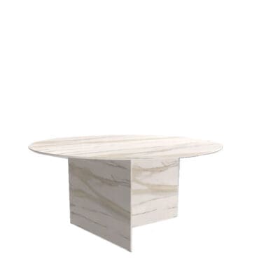 Lago Tavolo rotondo Stratum d160 Calacatta Gold Longho Design Palermo