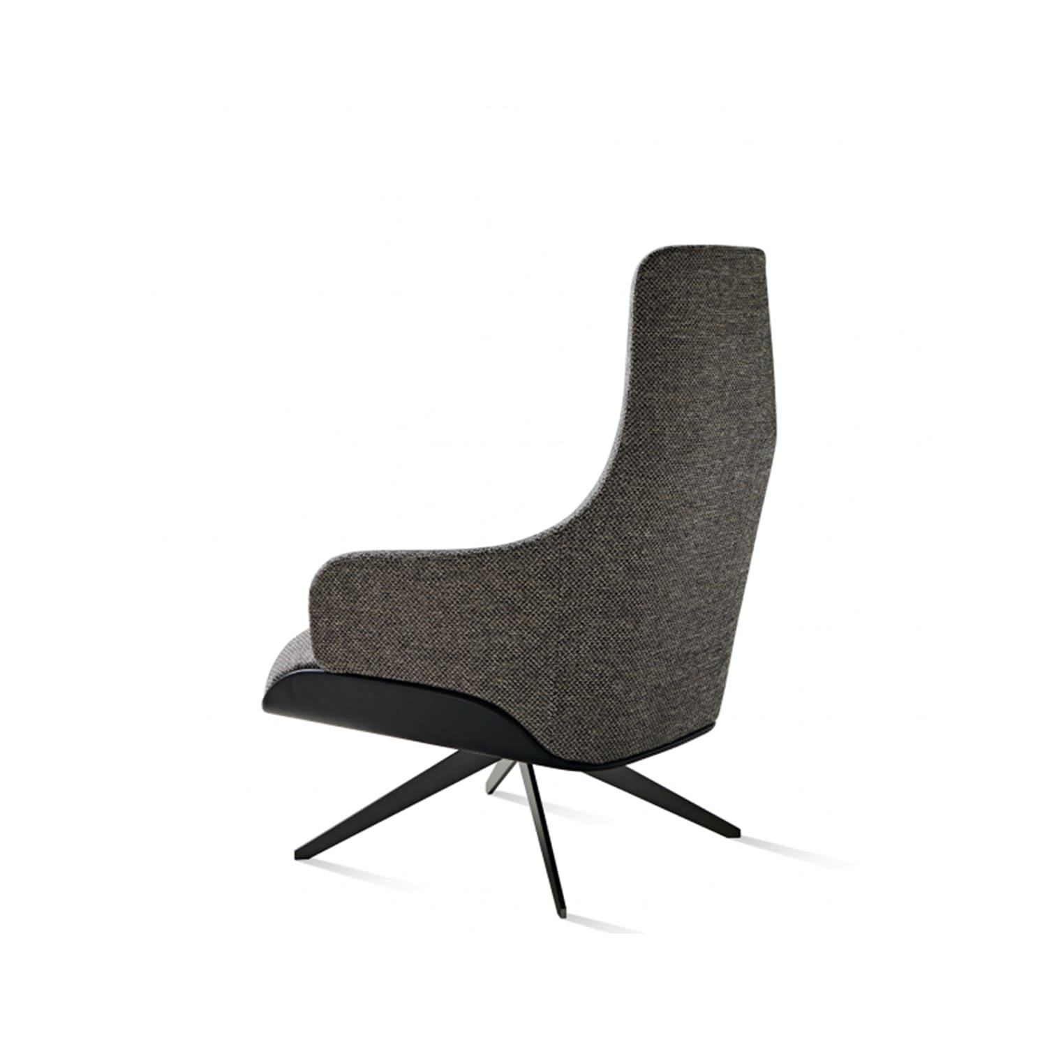 Molteni – Poltrona Kensington schienale alto base girevole tessuto