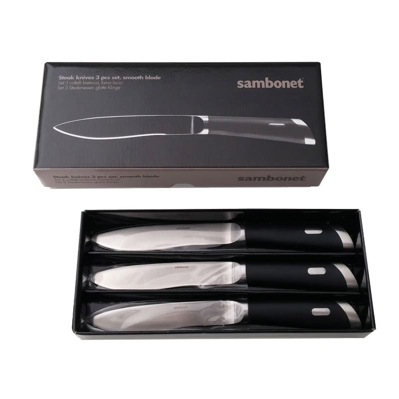 Sambonet Set 3 coltelli bistecca T-Bone 1 Longho Design Palermo