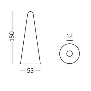 Slide - Lampada da terra Cono IN/OUT H150