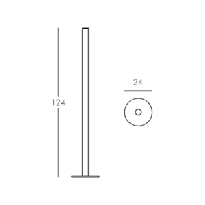 Slide - Lampada da terra Flux H124 LED