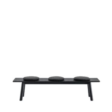 B&B Italia - Panca Bull struttura in rovere 3 cuscini sedile tessuto cat.B