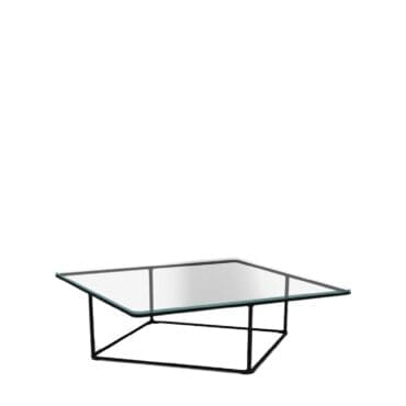 B&B Italia - Tavolino Lemante 110x110 piano superiore vetro extra light