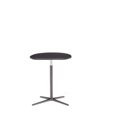 B&B Italia - Tavolino Sir Vito struttura nickel piano satinato