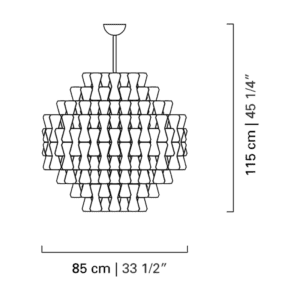 Barovier&Toso - Lampada a sospensione Clepsydra 7478