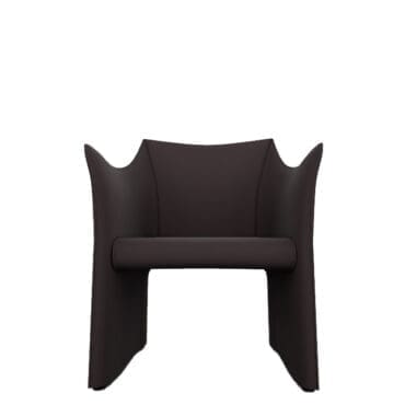 Cappellini - Sedia Cap2 cuoio pigmantato testa di moro