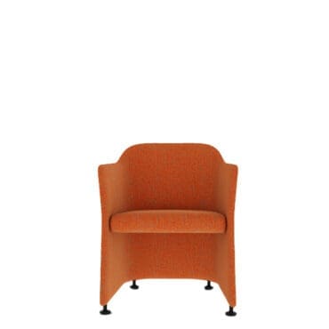 Cappellini - Sedia San Siro rivestimento tessuto Cat A arancio