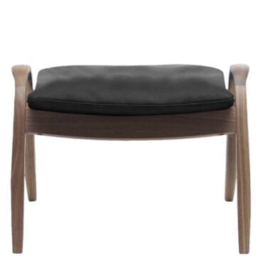 Carl Hansen & Søn - Poggiapiedi FH430 Signature noce olio pelle Sif 98