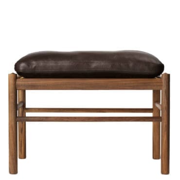 Carl Hansen & Søn - Poggiapiedi OW149F Coloniale noce olio pelle