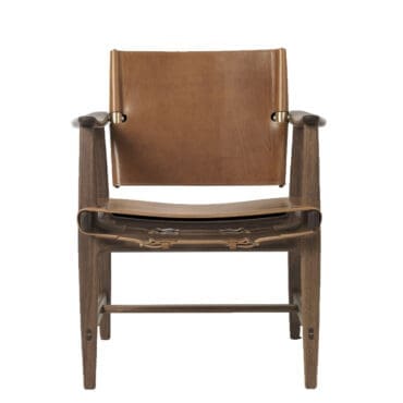 Carl Hansen & Søn - Sedia BM1106 Hunting noce olio ottone cuoio cognac