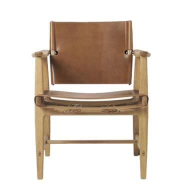 Carl Hansen & Søn - Sedia BM1106 Hunting rovere olio cuoio cognac
