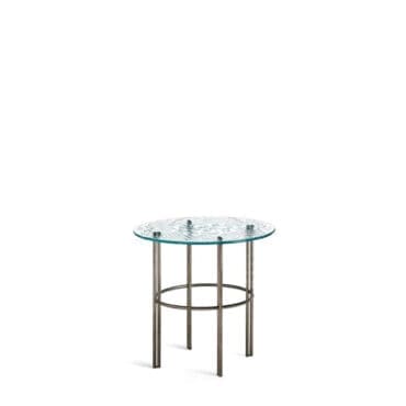 Fiam - Tavolino Cristaline d50 piano vetro fuso trasparente