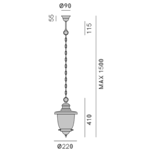 Il Fanale - Lampada a sospensione Venezia