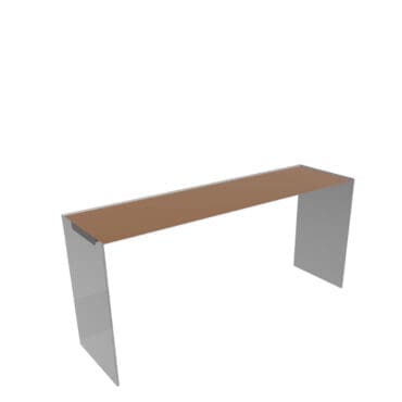 Lago Consolle Fine vetro lucido Caramello gambe vetro fume grigio Longho Design Palermo