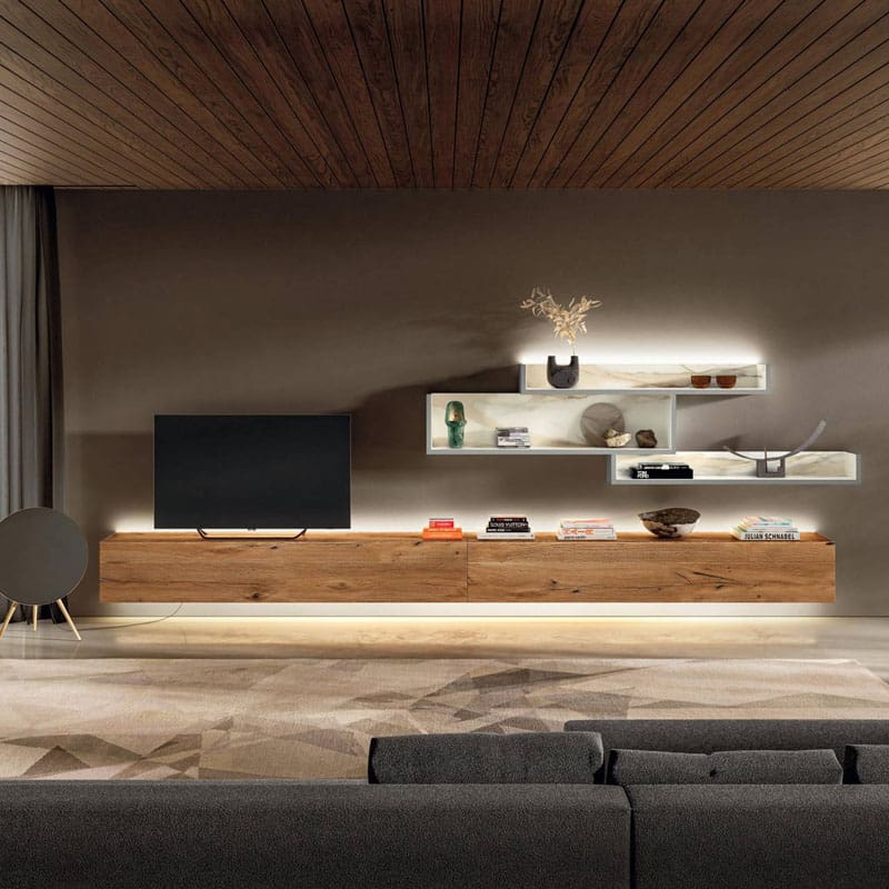 Lago Parete Attrezzata LagoLinea composizione 1234 0 Longho Design Palermo