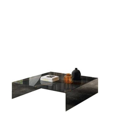 Lago Tavolino quadrato UpGlass vetro XGlass Sahara Noir 101x101 0 Longho Design Palermo