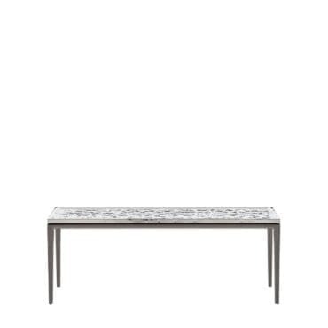 Maxalto - Consolle Soleide 180x48 struttura verniciata piano acciaio specchiante