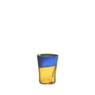 NasonMoretti - Bicchiere acqua Dandy blu giallo