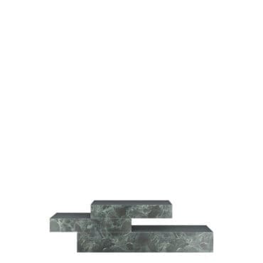 Lago - Comò 36e8 0662B grafite XGlass Verde Alpi