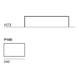 MDF Italia Tavolo rettangolare Tense 240 Longho Design Palermo