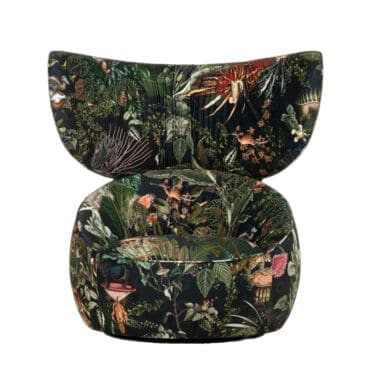 Moooi - Poltrona Hana velvet Indigo