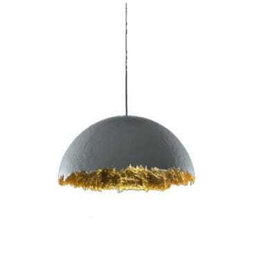 Catellani&Smith - Lampada da parete PostKrisi 49 d100 oro esterno bianco