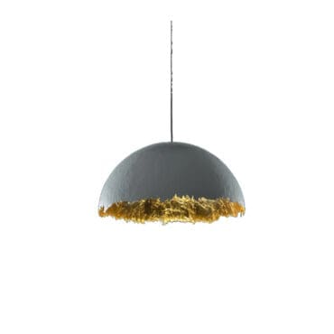 Catellani&Smith - Lampada da parete PostKrisi 49 d80 oro esterno bianco