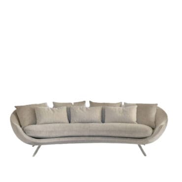 Désirée Divano Avì modulare rivestito in pelle o tessuto longho design palermo