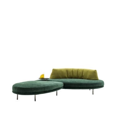 Désirée Divano Elies modulare rivestito in pelle o tessuto longho design palermo
