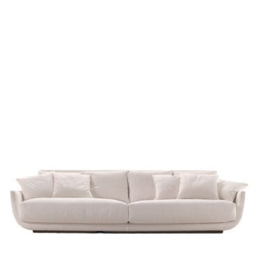 Désirée - Divano Tuliss rivestito in pelle o tessuto