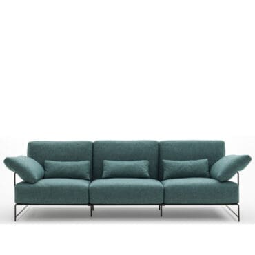 Désirée Divano modulare Rito rivestito in pelle o tessuto longho design palermo