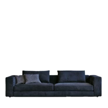 Désirée Divano modulare Von rivestito in pelle o tessuto longho design palermo