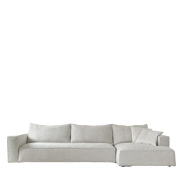 Désirée Divano modulare Zenit rivestito in pelle o tessuto longho design palermo