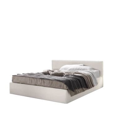 Désirée - Letto matrimoniale Blo 84 rivestito in tessuto o pelle