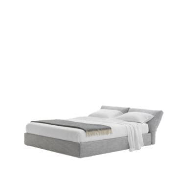 Désirée - Letto matrimoniale Hab rivestito in tessuto o pelle