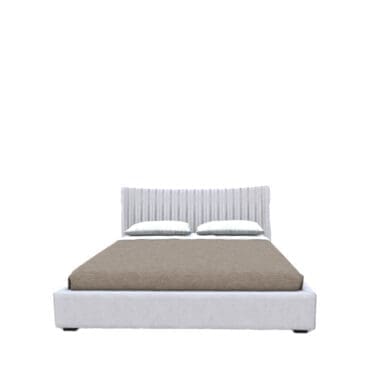 Désirée - Letto matrimoniale Shellon in rivestito in tessuto o pelle