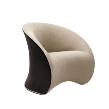 Désirée Poltrona Le Midì rivestita in pelle o tessuto longho design palermo