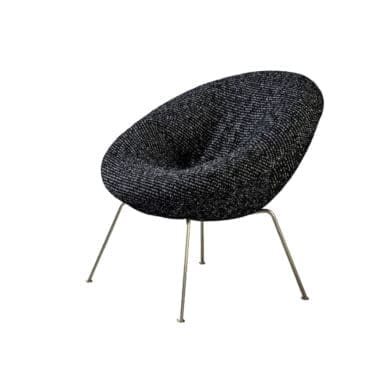 Désirée - Poltrona Nest Soft rivestita in pelle o tessuto