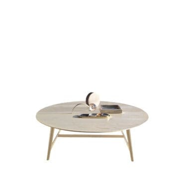 Désirée - Tavolino Tomo legno massello frassino tinto caffè