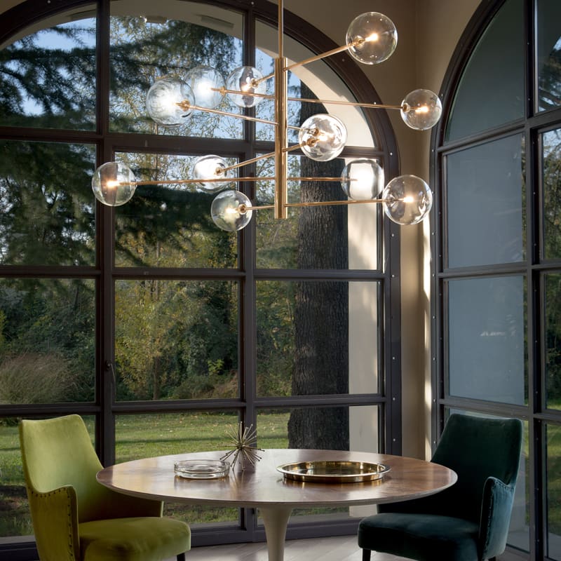 Ideal-lux - Lampada a sospensione Equinoxe SP12 ottone antico 1 Longho Design Palermo