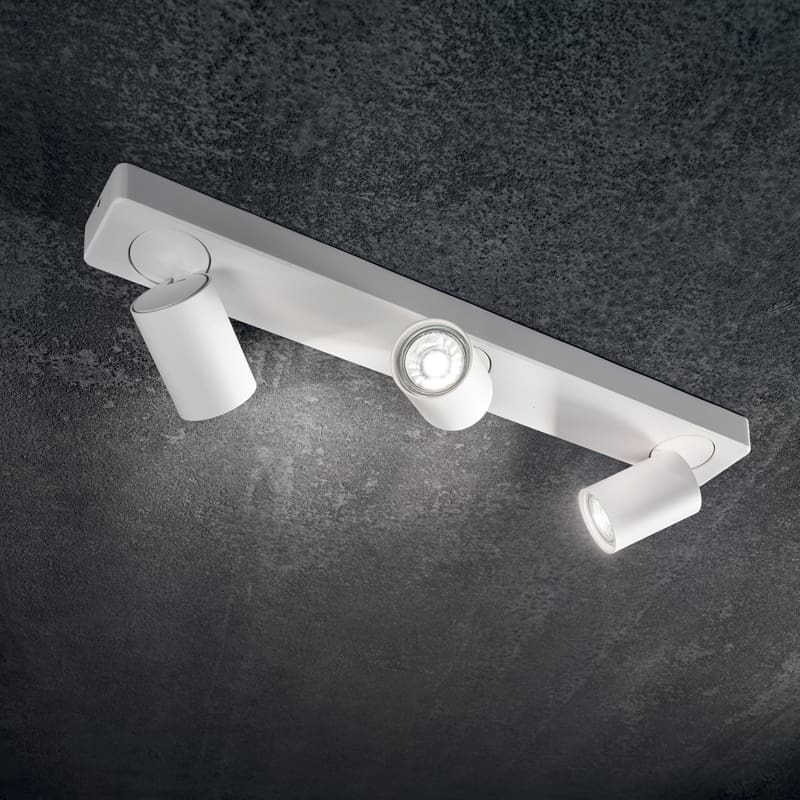 Ideal-lux - Lampada da soffitto Rudy PL3 round bianco 1 Longho Design Palermo