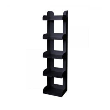 Rexite Libreria da parete Venezia 5 ripiani nera longho design palermo